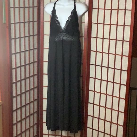 Linea Donatella Other - NWOT XL Black Long Sexy Lingerie Nightgown Slip PJ’s Pjs Lace OVERSIZED 1X 2X 3X